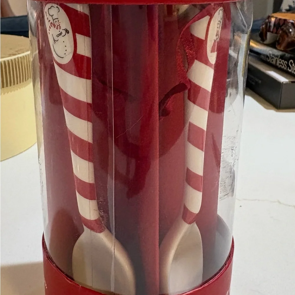Williams Sonoma Snowman Chef Spoons Set